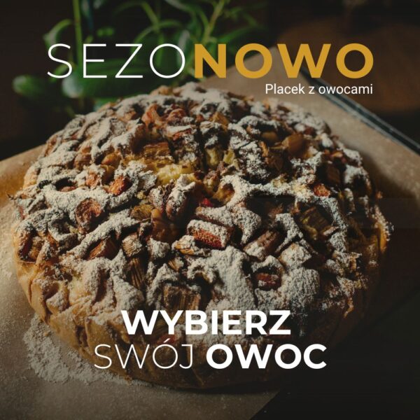 Placek z owocami sezonowymi